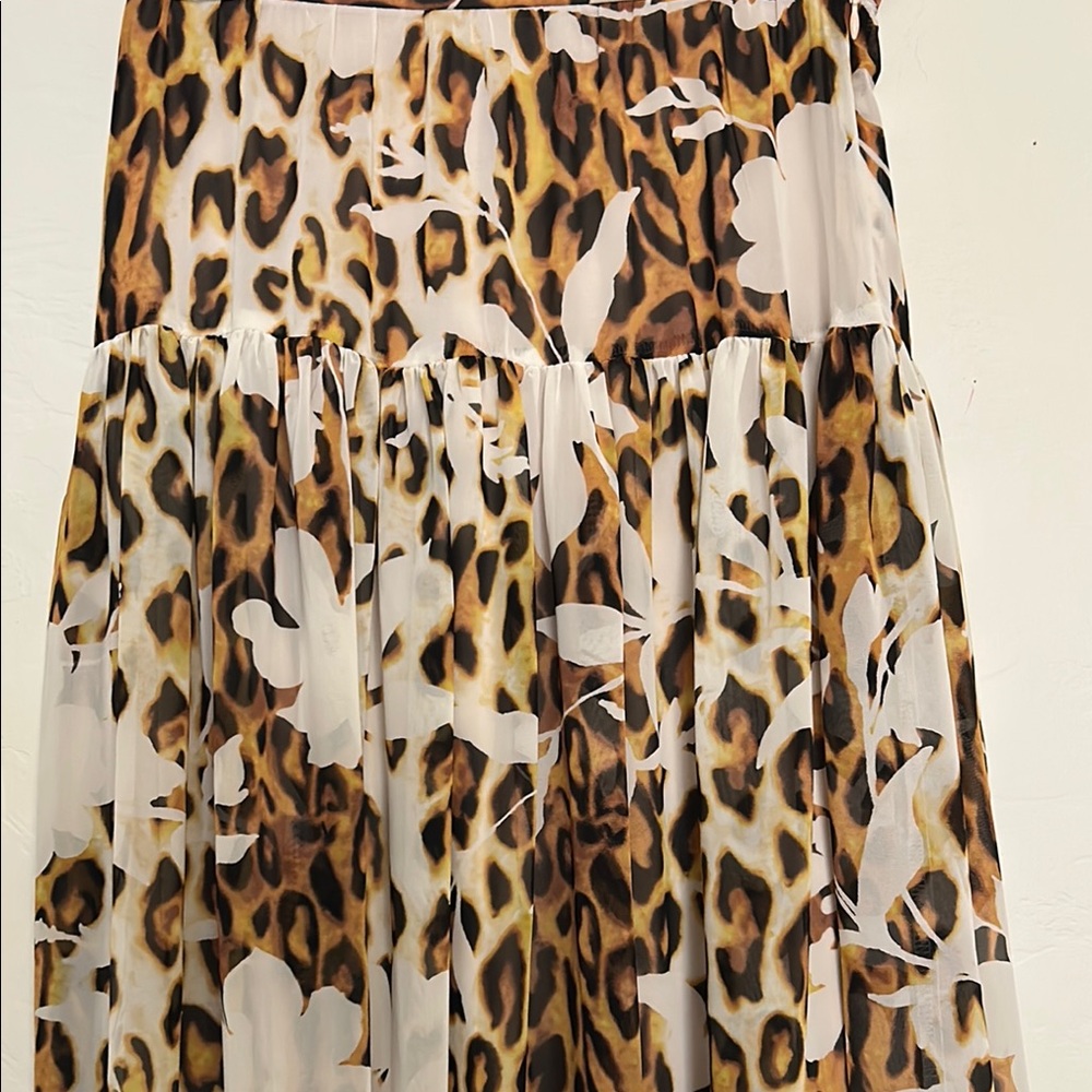 Boston Proper lined Jungle Maxi Skirt - Picture 2 of 14